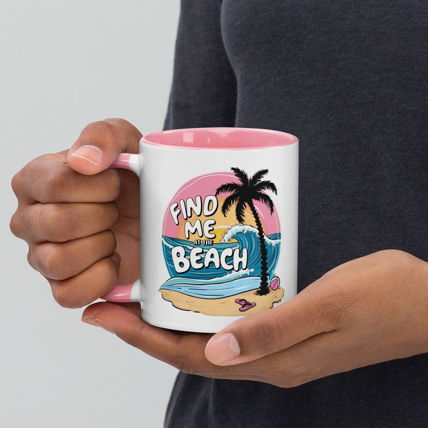 Find Me at the Beach Mug – Blush Edition (11oz)
