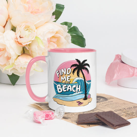 Find Me at the Beach Mug – Blush Edition (11oz)