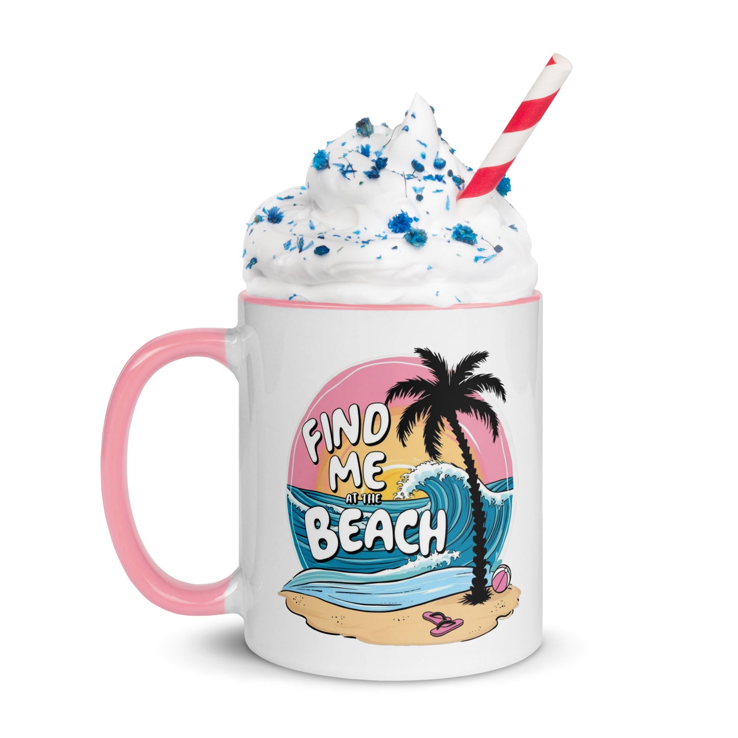 Find Me at the Beach Mug – Blush Edition (11oz)
