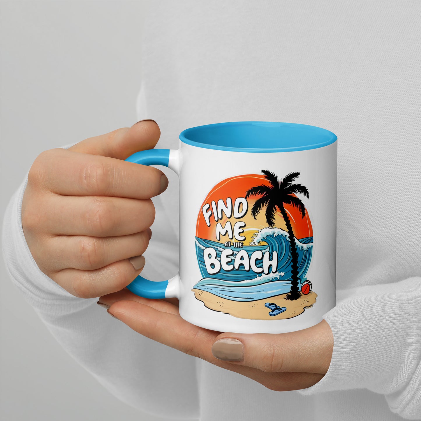 Find Me at the Beach Mug – Sunset Edition (11oz)