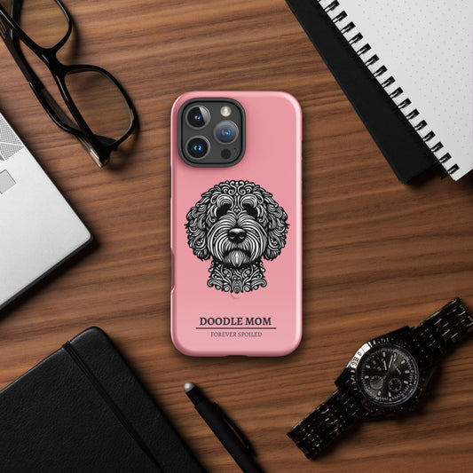 Doodle Lover Pink iPhone® Case – MagSafe Compatible Dog Mom Gift